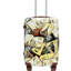 20 po / 24 po / 28 po 3 pièces / ensemble dans une valise à roulettes pivotantes pour PC, avec valise de transport, avec motif imprimé et serrure à combinaison (timbres de ville)