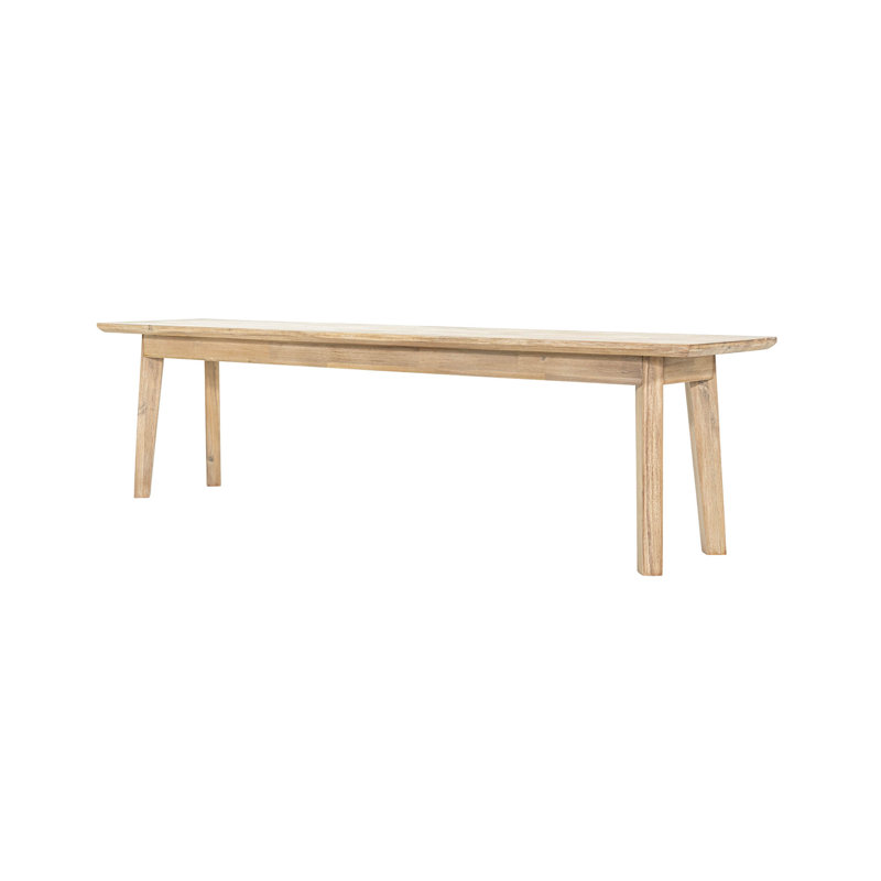 Claxton Solid Wood Bench, Brown