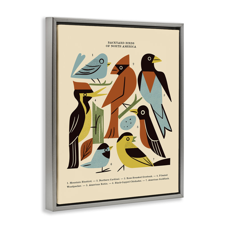 Cadre flottant arrière moderne Mid-Century, par Renea L. Thull, H 31 po x l 25 po, Cadre flottant gris lustré