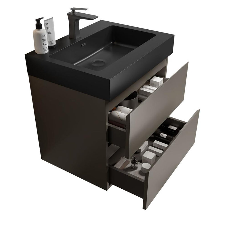 Large Storage Wall Mounted Floating Bathroom Vanity