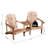 Mckelvy Fir Outdoor Adirondack Chair With Table-1113204842