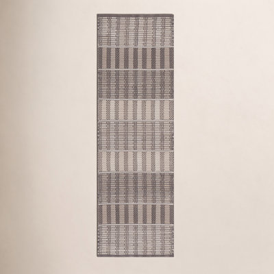 Hand-Woven Geometric Cotton Rug