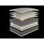 Matelas King de 37 cm (14,5 po) avec système de ressorts ensachés et mousse haute densité, base absorbante.