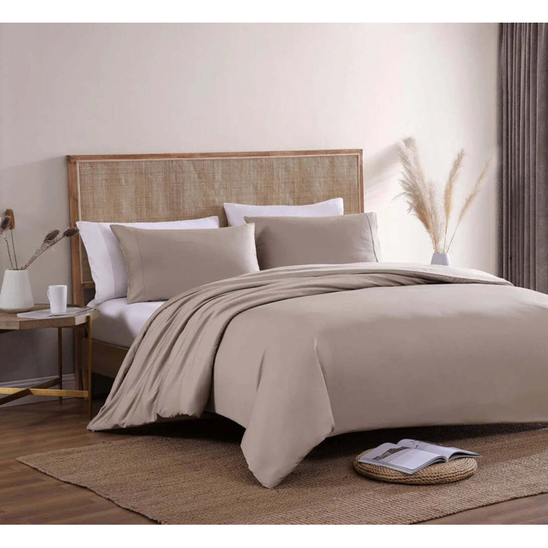 Natural Premium Duvet Cover, Taupe, King Duvet Cover