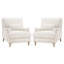 Chaises d'appoint rembourrées avec garniture cloutée Charney-455995674