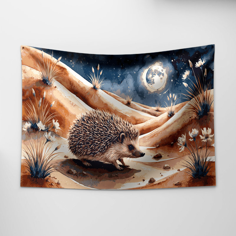 Tapisserie murale «Wildlife Desert Hedgehog», 26 po x 36 po
