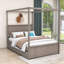 Lit plateforme à baldaquin en bois Pylle-772443875-741321641