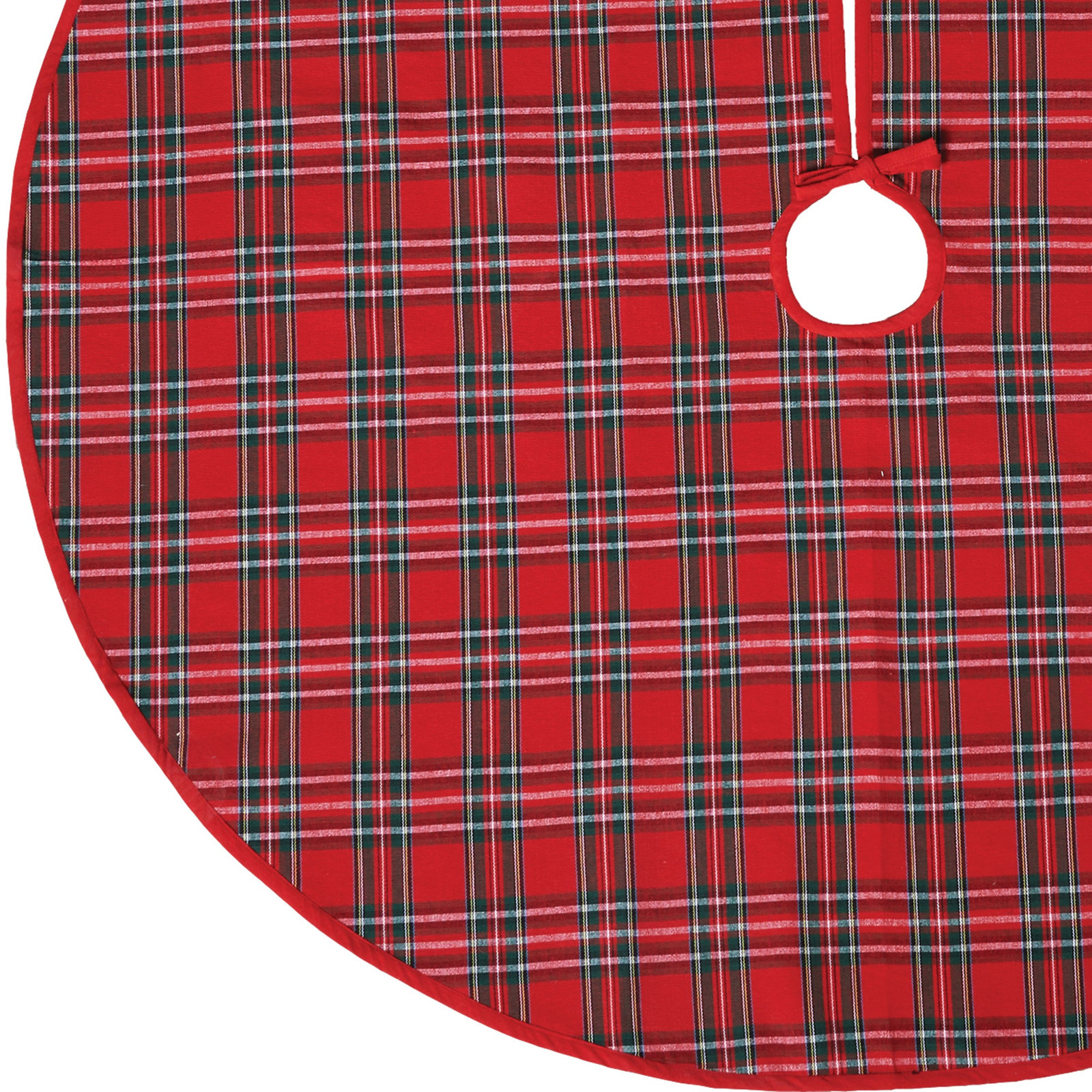 Plaid Cotton Tree Skirt