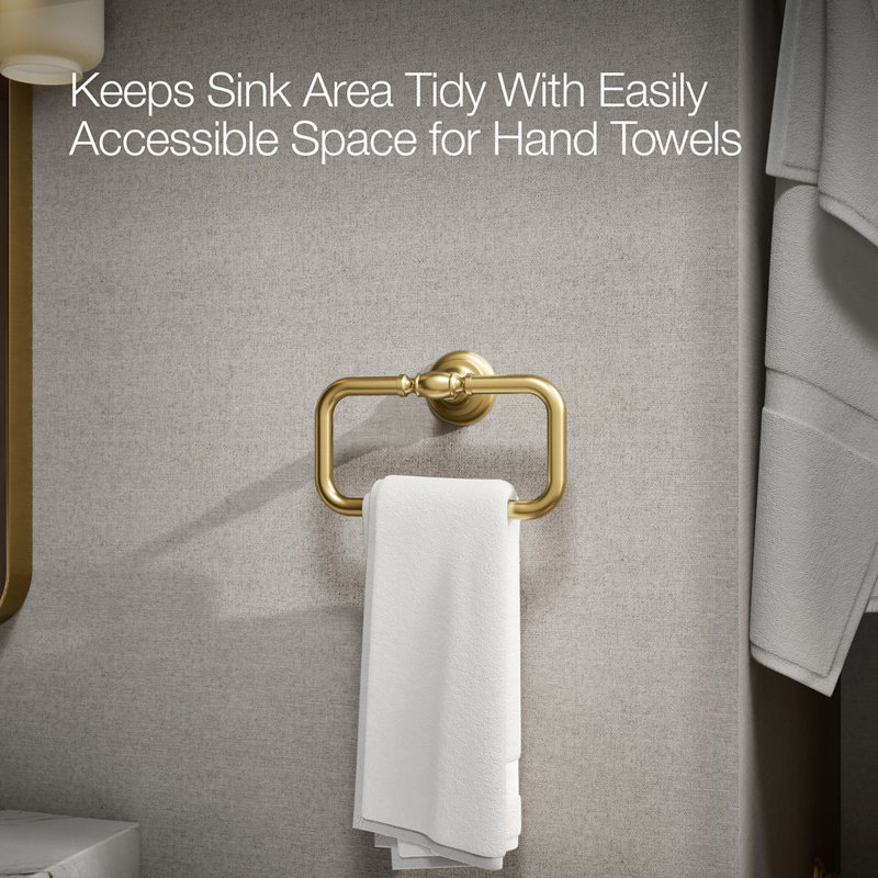 Artifacts® Towel Ring, Vibrant Brushed Moderne Brass