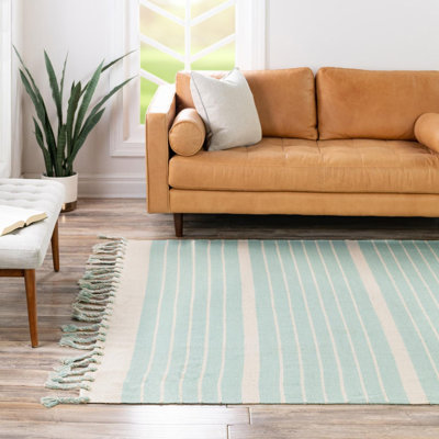 Abisan Cotton Striped Indoor Rug