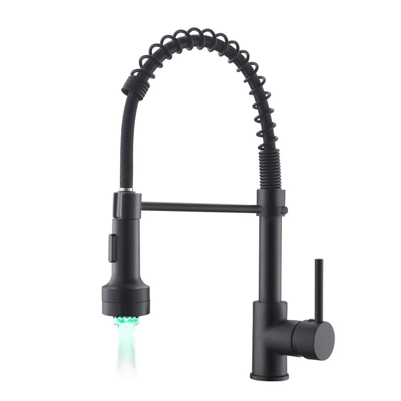 Fapully Pull Down Kitchen Faucet, Matte Black
