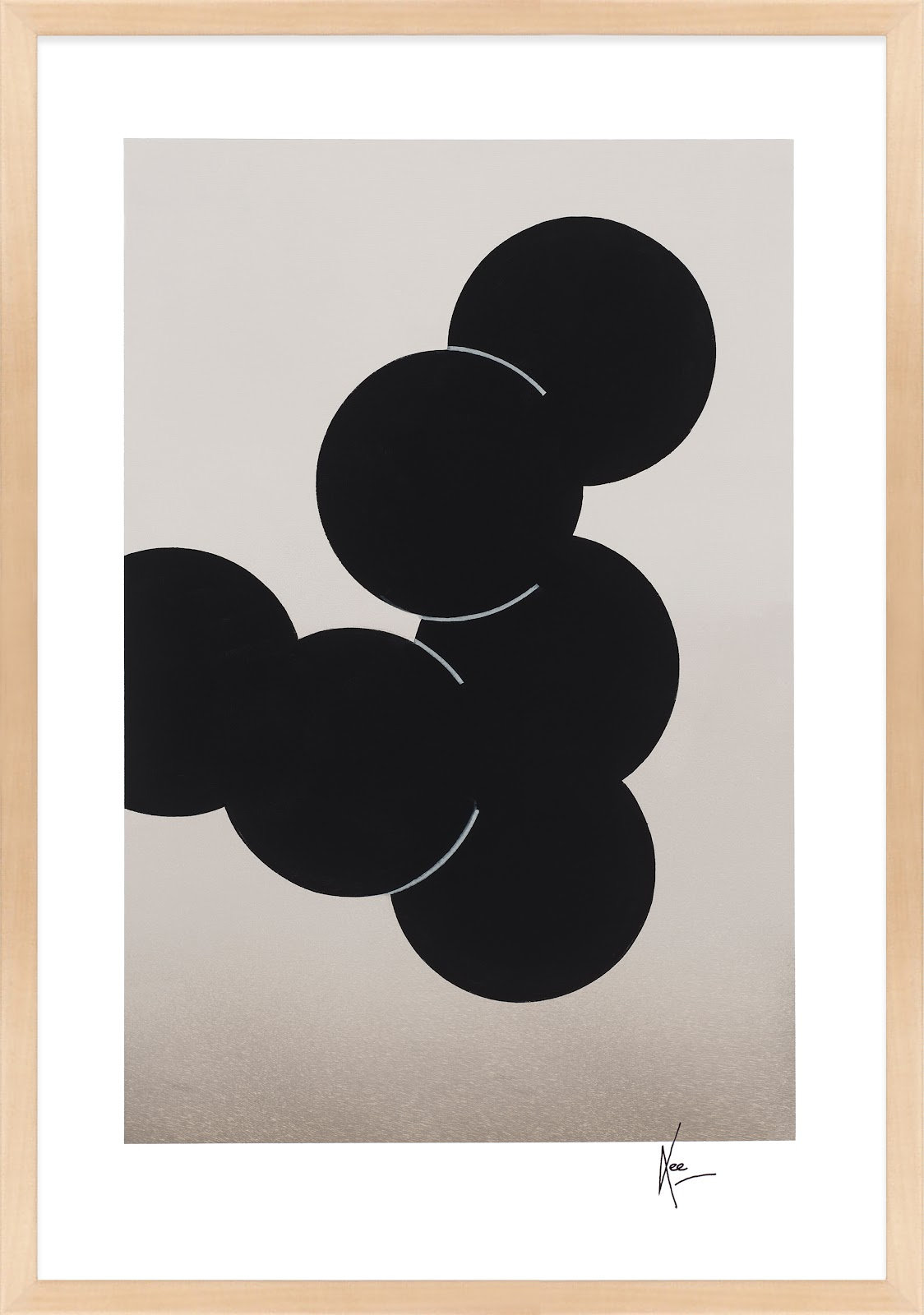 Orbit by Lee Lessem, 25" H x 17.5" W x 1.25" D, Brown