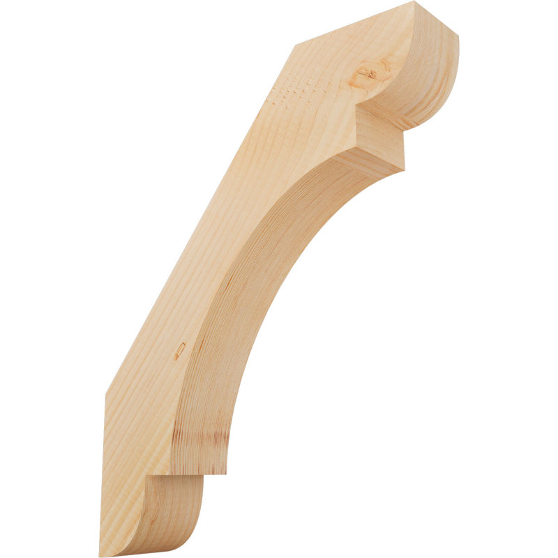 Attelle de genou olympique, Sapin de Douglas, H 20 po x l 3,5 po x P 16 po, Attelle lisse