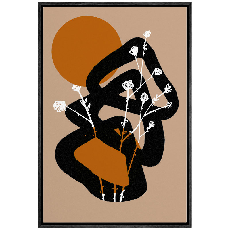Cadre flottant, impression sur toile, H 24 po x l 16 po x P 1,5 po, Cadre noir