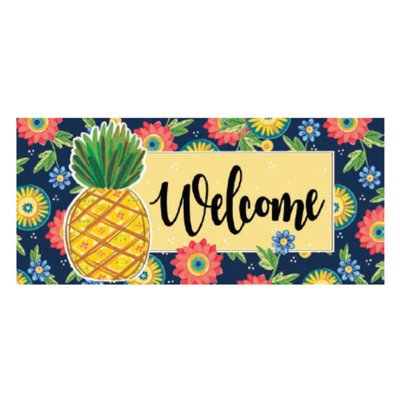 Tapis à motif de sassafras ananas et fleurs Sidwohl