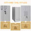 Armoire de rangement en métal 71 po avec portes verrouillables et 4 tablettes réglables, armoire en acier robuste pour garage, buanderie, bureau ou entrepôt-454224853