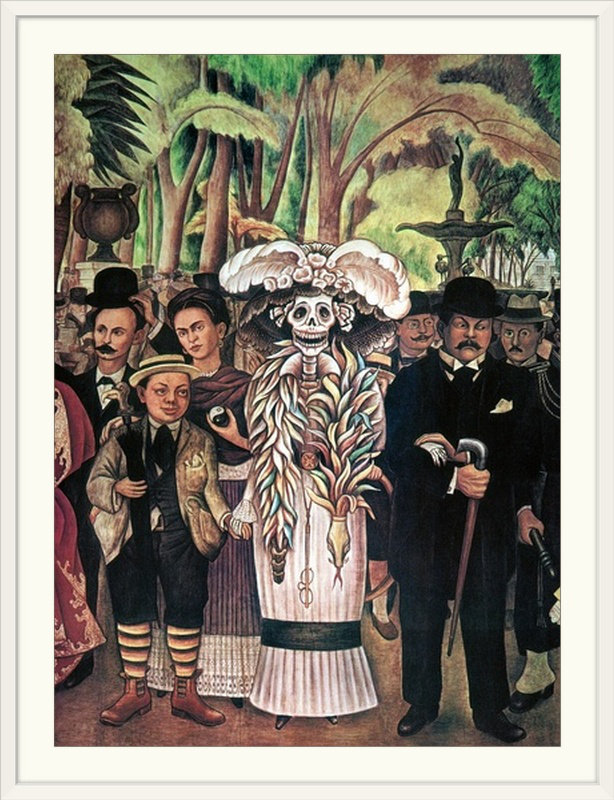 « rivera : alameda park », reproduction d’art Diego Rivera, H 24 po x l 18 po x P 1,25 po, Toile