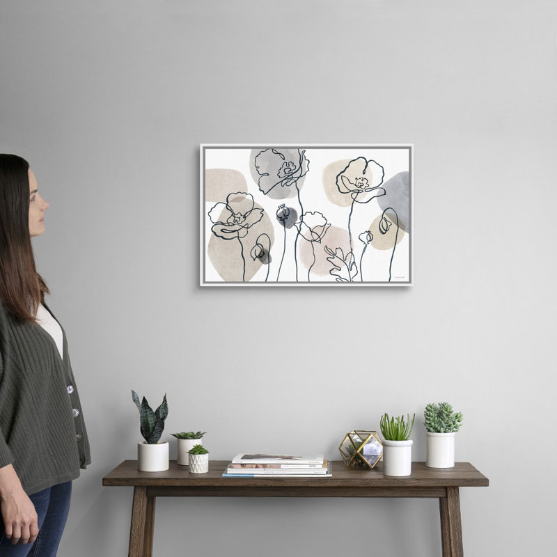 «Think Neutral 01» par Lisa Audit - reproduction d'art, Toile blanche encadrée, H 18 po x l 26 po x P 1,75 po