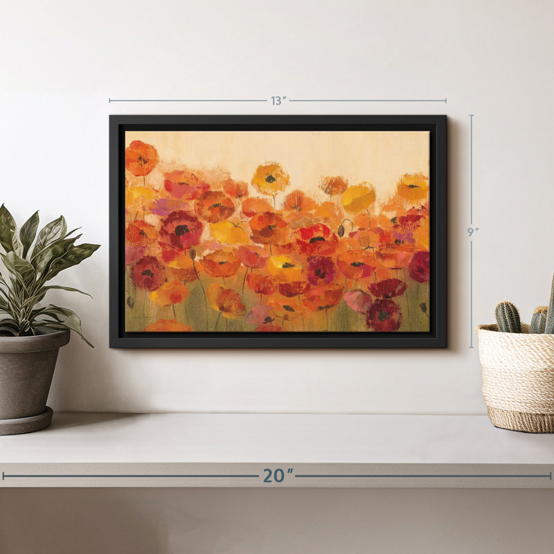Impression sur toile Vibrant Summer Poppies, H 9 po x l 13 po