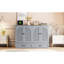 Grand lit gris avec tiroirs de grande taille - Optimisation de l'espace pour les meubles de chambre à coucher à capacité technique-402040804-402040802