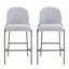 Tabouret de bar rembourré en métal-1052645367