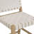 Woven Faux Leather Bar Stool With Back And Solid Wood Legs-116921038