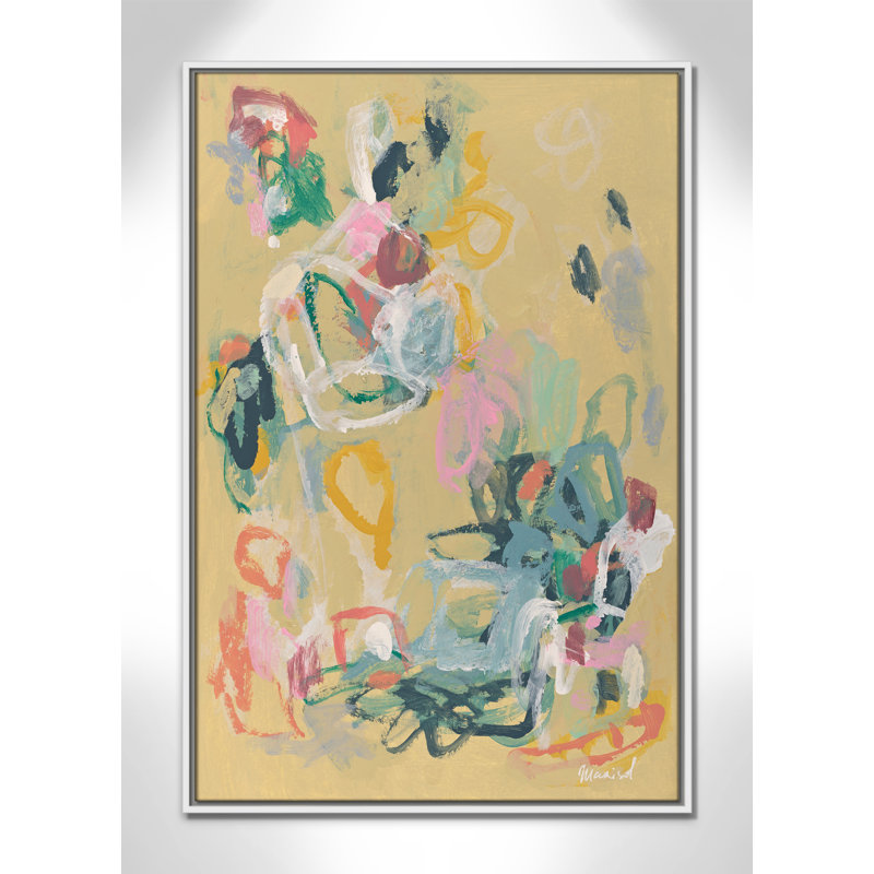 «Living In Colours» par Marisol Evora, L 25,5 po x H 37,5 po, Flotteur blanc