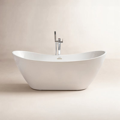 Ophelia 71" Freestanding Soaking Acrylic Bathtub