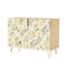 Buffet avec rangement et aquarelle de luxe avec 2 portes pour le salon et la cuisine