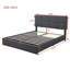 Grand lit plateforme tapissier avec système de rangement hydraulique-1327218557
