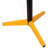 V Shape Heavy Duty Roller Stand,Material Support Stand, Yellow & Black Color