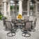 Sutiya 6 - Person Metal Patio Dining Set with Round Table