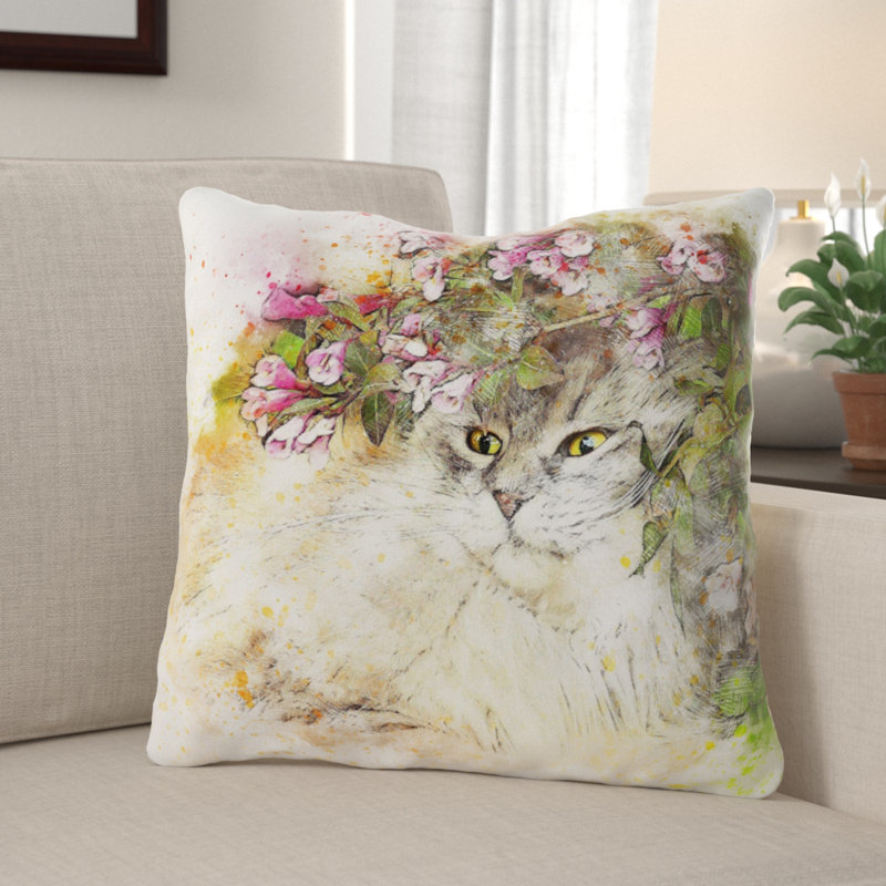 Housse et insert de coussin carré Dunnigan, Microsuède, Intérieur