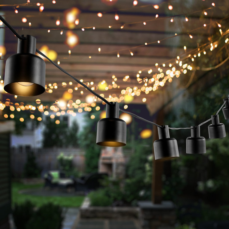 Walthall 120" Outdoor 10 - Bulb Standard String Light (End to End Connectable)