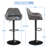 Eastway Swivel Upholstered Adjustable Height Counter Stool with Metal Frame-2039254755