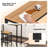 3 Pieces Outdoor High Top Table And Chairs Metal Bar Set
