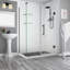 Cabine de douche rectangulaire à charnière 32 x 72 po Bromley GS