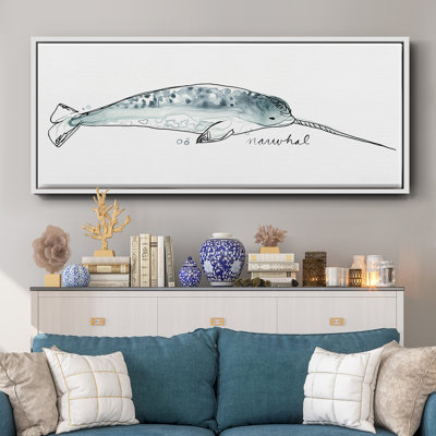 Baleine III - toile encadrée