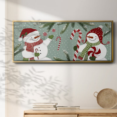 Frosty x 2, toile encadrée