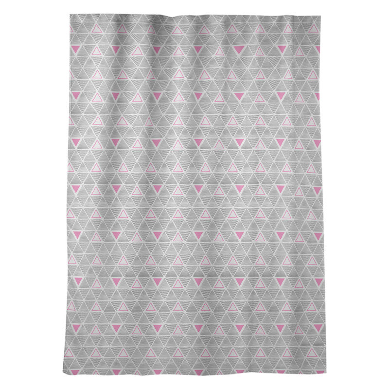 Jordao Room Darkening Curtain Single Panel, Pink/Gray