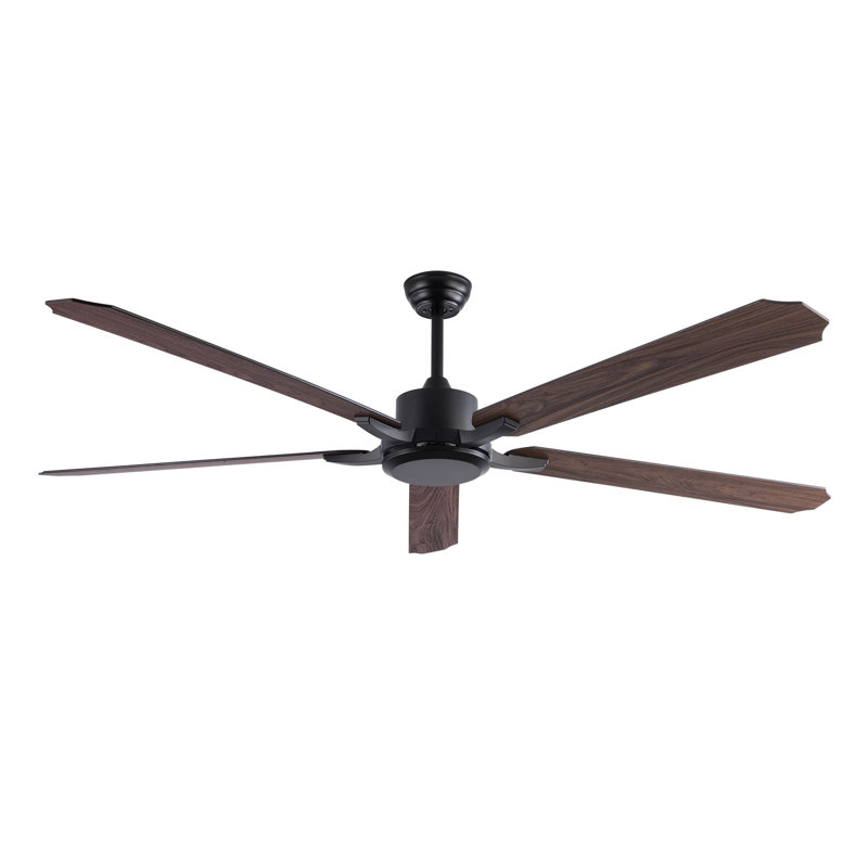 Ventilateur de plafond réversible à 5 pales avec télécommande sans lumières Bairoil