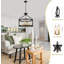 Grand lustre de style campagnard au design rustique moderne, luminaire suspendu convertible, hauteur réglable, installation facile, idéal pour l'entrée de la cuisine de la salle à manger-1959718428