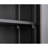 Adjustable Shelf Folding Storage With Locking Doors, Black Steel Cabinet For Home Office, Garage, Solid Tube Shaft Metal Filing Shelf, Black, Easy Assembly, Spring Loaded Door And-1527872729