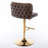 Furniture,Swivel Barstools Adjusatble Seat Height, Modern PU Upholstered Bar Stools with the whole Back Tufted, for Home Pub and Kitchen Island(Set of 2)-64068907-64068902
