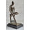 Seated Sitting Ballerina Dancer Girl Bronze Sculpture Statue on Marble base 14.5" x 8"