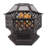 Horst 22.4'' H x 22'' W Iron Outdoor Fire Pit with Lid