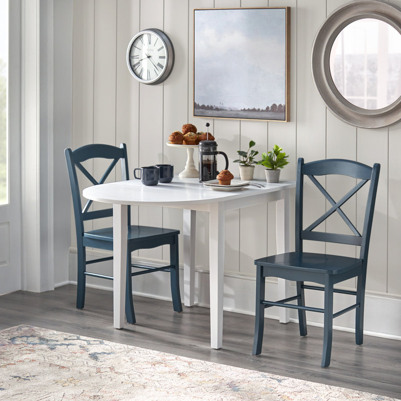 Castellon 3-Piece Breakfast Nook Dining Set, Midnight Blue