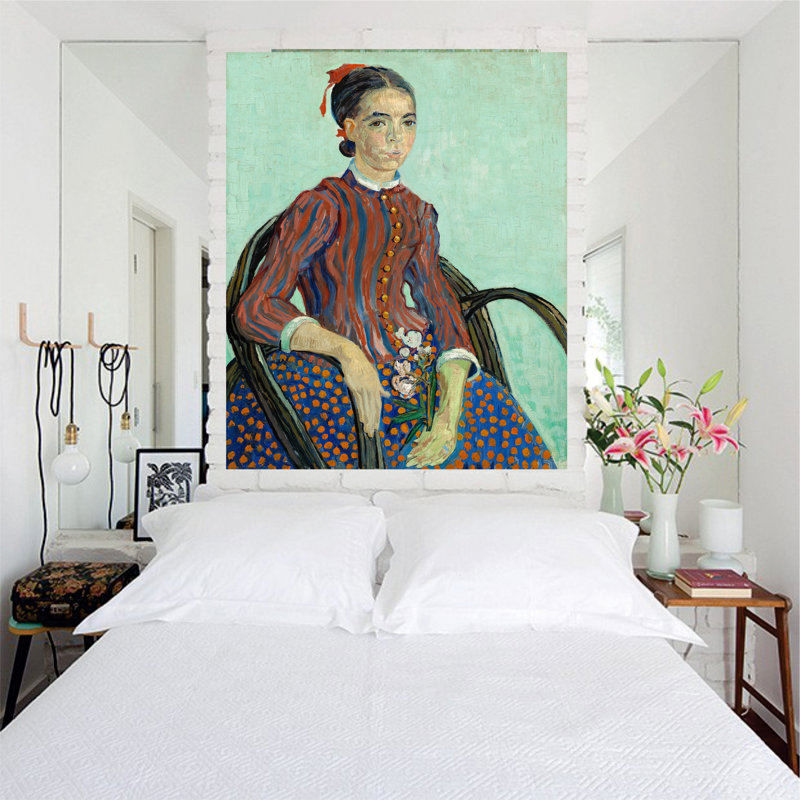 La Mousmé by Vincent Van Gogh - Wrapped Canvas Painting, 114cm H x 85cm W