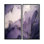 Nuage d'encre mauve et gris mauve - art mural moderne mauve 2 panneaux
