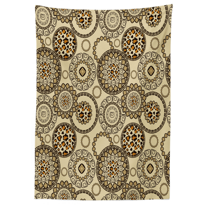 African Safari Tablecloth, 84" L x 60" W